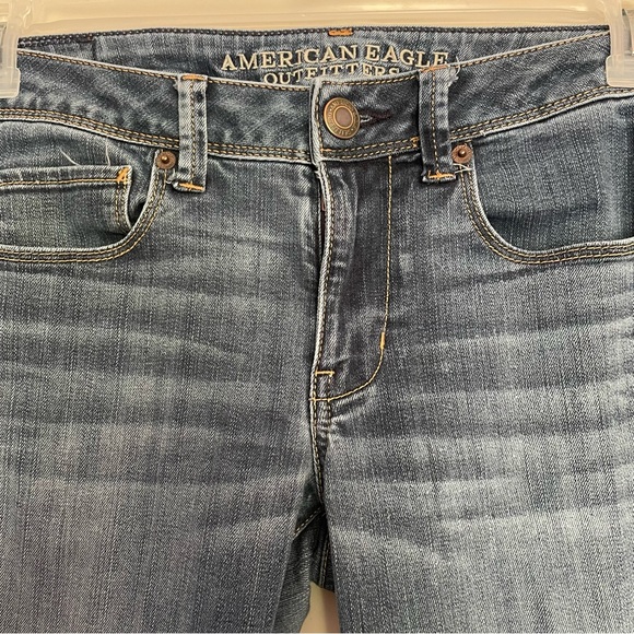 American Eagle Super Skinny Blue Jeans Womens Size 6 Regular Preowned (65) - Picture 4 of 14